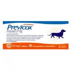 evitar Muchas situaciones peligrosas Montaña PREVICOX 57 mg 10 comprimidos masticables para perros