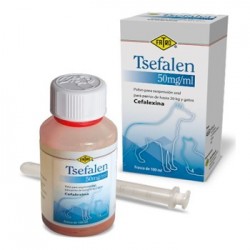 TSEFALEN 50 MG POLVO PARA...